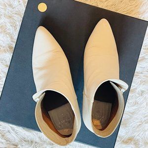 Laurence Dacade Stella Leather Ankle Boot, Off White
